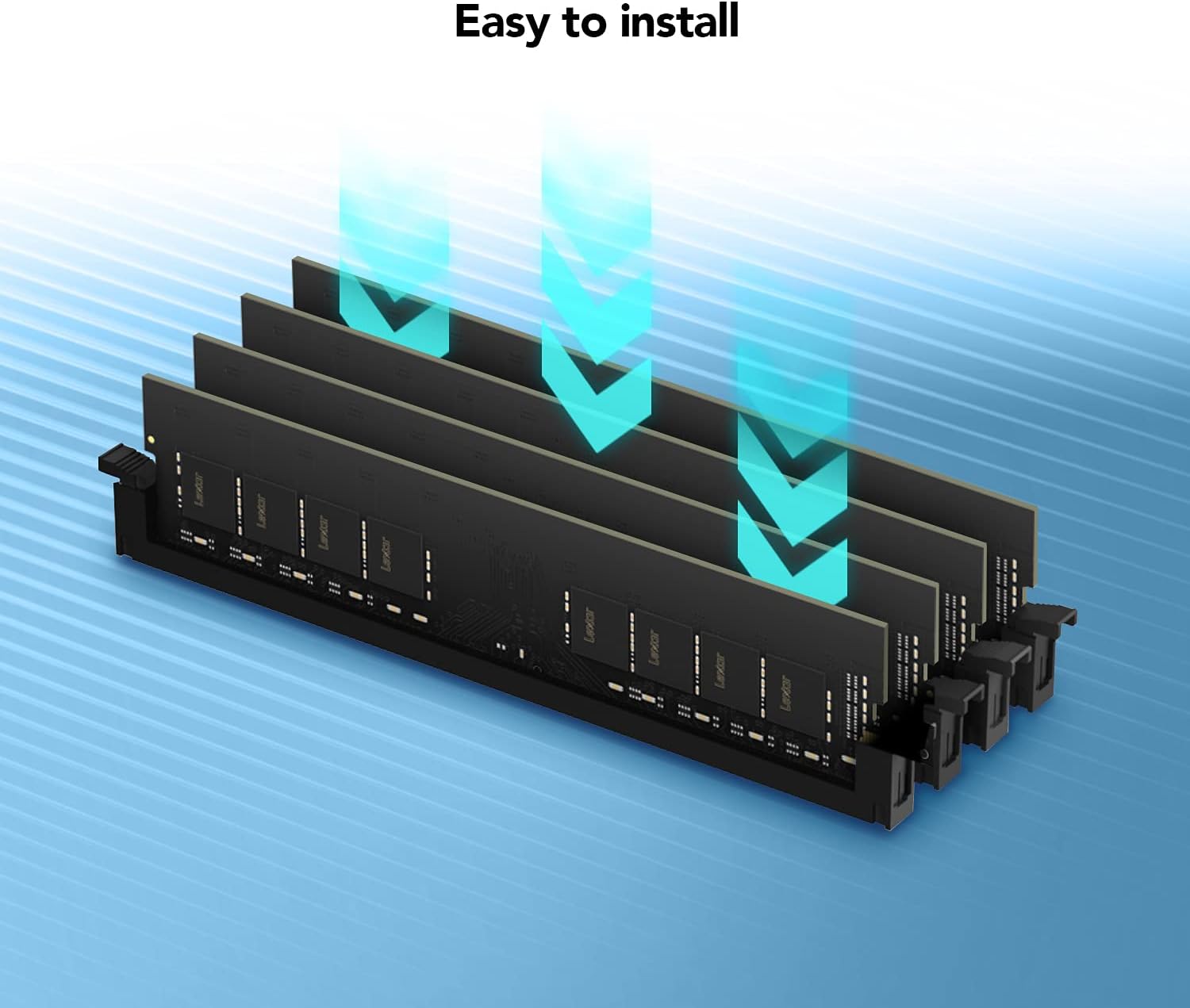 Lexar UDIMM DDR4 RAM 8GB 3200 MHz, 288-Pin U-DIMM Desktop Memory, High Performance Computer Memory, RAM Module Upgrade Lexar UDIMM DDR4 RAM 8GB 3200 MHz, 288-Pin U-DIMM Desktop Memory, High Performance Computer Memory, RAM Module Upgrade